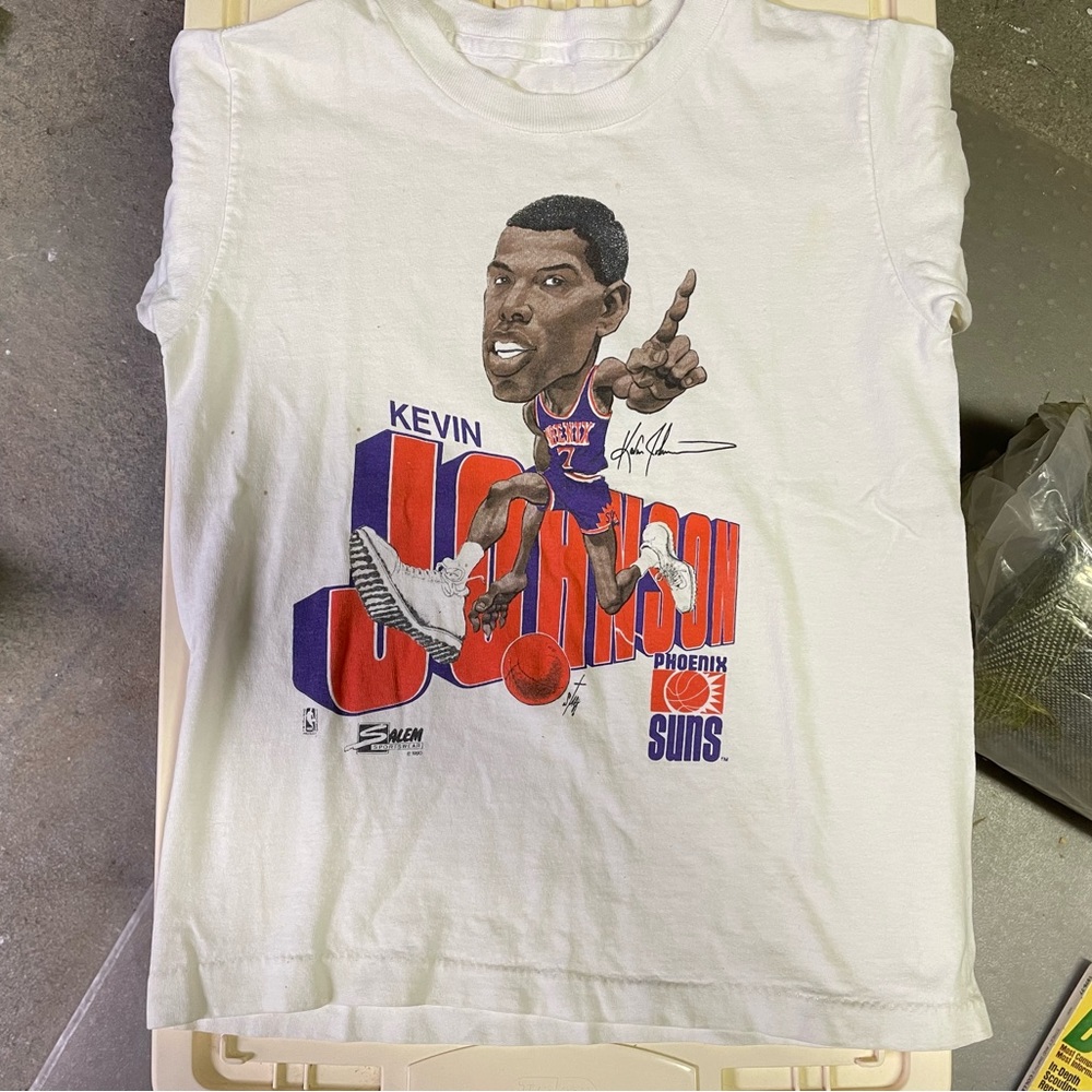 Kevin Johnson Phoenix Suns NBA Retro Vintage Shirt Charles Barkley Youth Medium